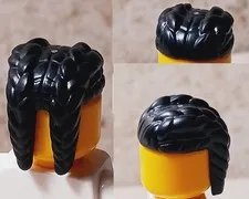 New LEGO Braided Wig Black African American Two Long Braids Unisex Unique Hair
