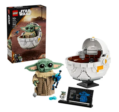 LEGO Star Wars Grogu with Hover Pram Building Toy Set - Star Wars Toy