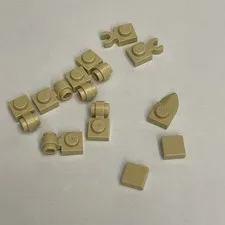 Lego 4081 60897 3070 49668 Beige Replacement Parts Pieces Lot of 11