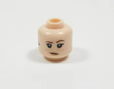LEGO Female Girl Dual Sided Flesh Head Minifig Freckles Earpiece S4