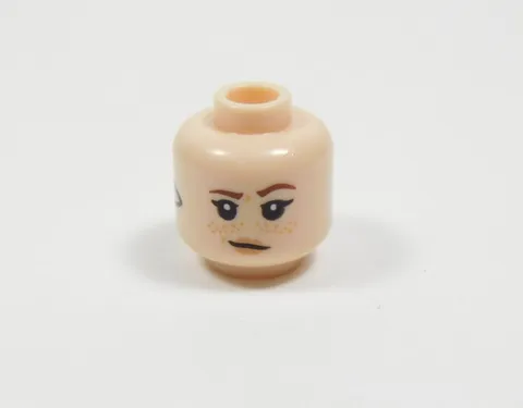 LEGO Female Girl Dual Sided Flesh Head Minifig Freckles Earpiece S4
