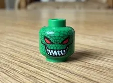 Lego Killer Croc Minifigure Head 7780 Classic DC Batman I The Batboat 2006