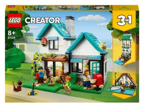 LEGO Creator 3in1 31139 Cozy House 808pcs Building Toy Set