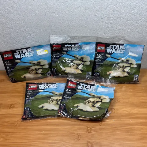 Lot Of 5- Lego 30680 Star Wars 25th Anniversary AAT MINI SET 75 pcs Polybag
