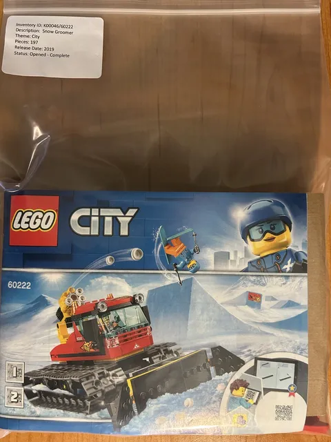 LEGO CITY: Snow Groomer (60222) - Complete with Manual and Minifigures