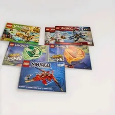 Lego NINJAGO Instruction Manuals Only LOT: 70721, 70602, 70743, 70739. 70503