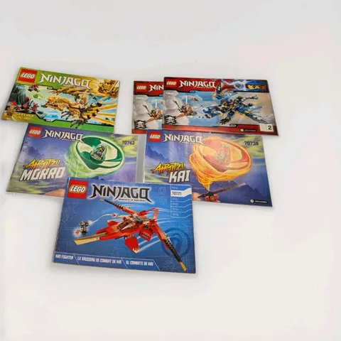 Lego NINJAGO Instruction Manuals Only LOT: 70721, 70602, 70743, 70739. 70503