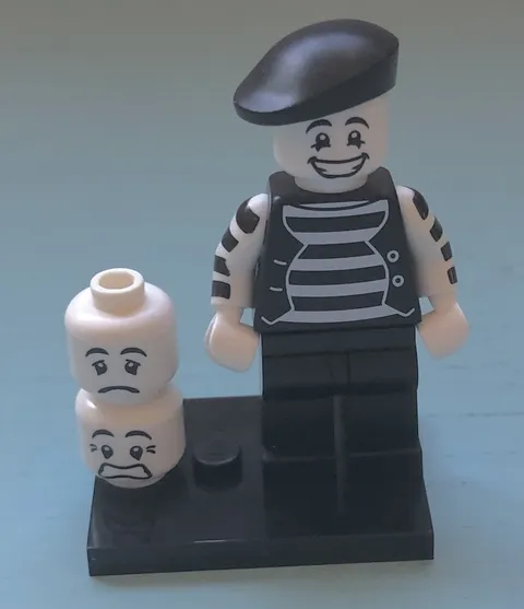LEGO Mime Collectible Minifigure Series 2 CMF 8684 Col02-9 Complete Retired
