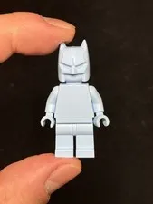 Official LEGO bright light blue Monochrome Prototype DC Batman Minifigure RARE!