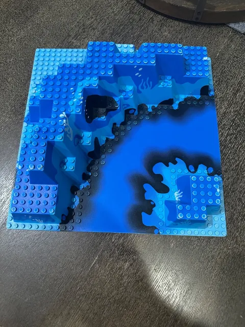 LEGO 32X32 RETIRED Baseplate Canyon W/ Underwater Pattern 6024px1 6195 Aquazone