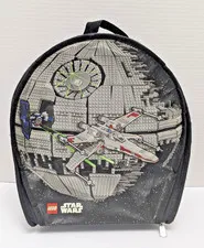 Used 2012 Lego Star Wars Carrying Case Playset Death Star X-Wing