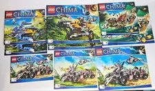 LEGO Legends of CHIMA INSTRUCTION MANUALS LOT - 70013,  70006, 70005, 70009 