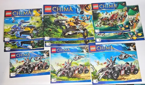 LEGO Legends of CHIMA INSTRUCTION MANUALS LOT - 70013,  70006, 70005, 70009 