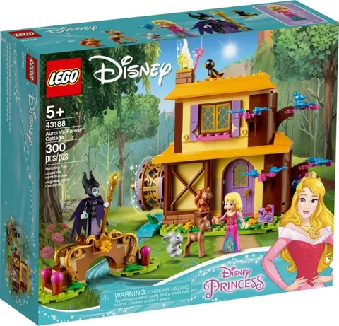 LEGO Disney 43188 Aurora's Forest Cottage 300pcs Sleeping Beauty Set