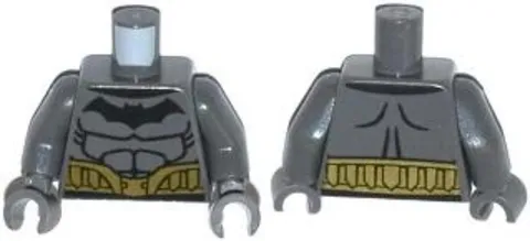 LEGO® Part 973pb1632c01 - Torso Batman Logo with Muscles - Batman
