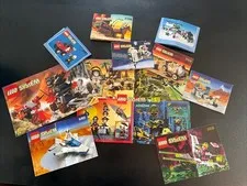 Vintage Lego Instructions Manual Lot (9 Total) - See Description For Set Numbers