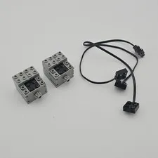 LEGO Mindstorm Robotics Discovery Set Gray Motor  9735 X2 With Cables