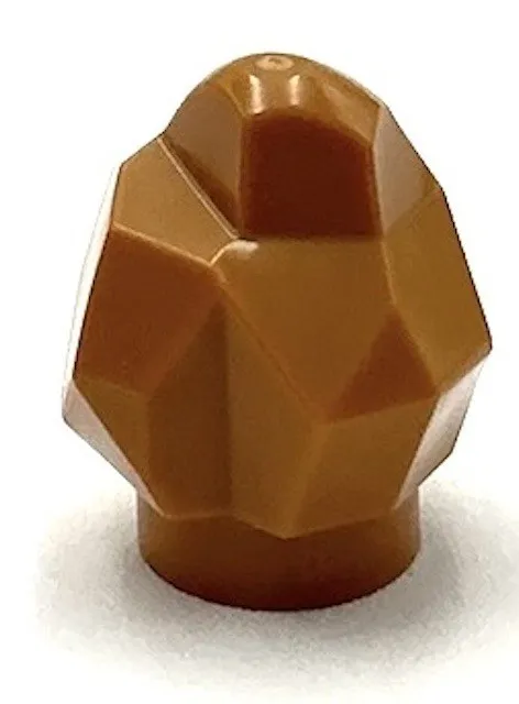 Lego New Pearl Gold Rock 1 1/3 x 1 1/3 x 1 Part