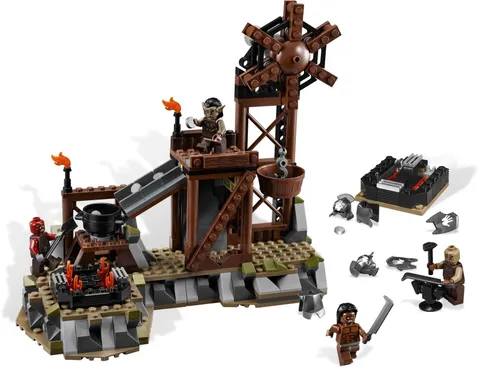 LEGO The Lord of the Rings: The Orc Forge (9476) 100% Complete W Figures No Box