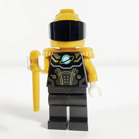 Lego Astronaut Minifigure Pearl Dark Gray Gold City 60434 cty1755