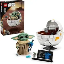LEGO Star Wars: The Mandalorian Grogu with Hover Pram Building Toy Set - 75403