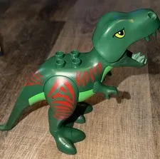 Lego Duplo Green Tyraninsaurus T Rex Dinosaur Jurassic World Collectible 5597