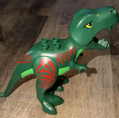 Lego Duplo Green Tyraninsaurus T Rex Dinosaur Jurassic World Collectible 5597