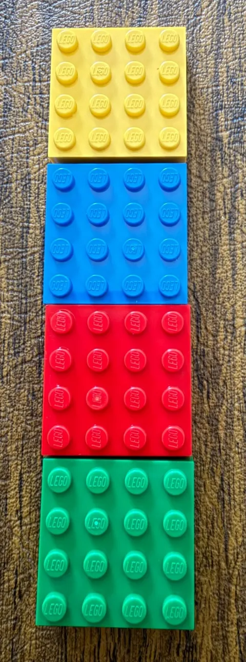 Lego Brick Magnets-Primary Colors