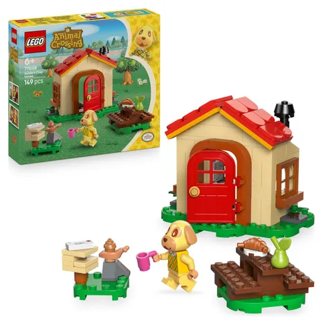 LEGO Animal Crossing Goldie's Cosy House Toy - incl. a Minifigure, Piano & Picni
