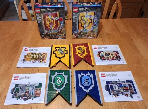 LEGO Harry Potter Hogwarts House Banner Collection 76409, 76410, 76411, 76412