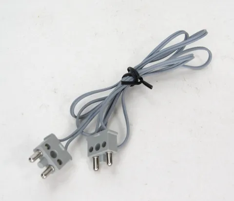 RARE Vtg Lego Technic Part 2 Prong Electric Wire Cable 12V / 4.5V 766C96 X466C96