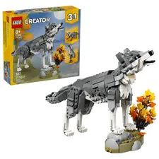 Lego Creator 3-in-1 Forest Animals: The Grey Wolf 31393