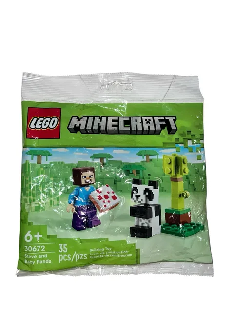 LEGO 30672 Minecraft Steve and Baby Panda 35 pieces Building Toys Age 6+
