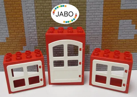 (RB 1) LEGO Duplo 1x Door 2x Windows for Farm House