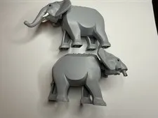Lego Animal Elephant Lot Of Two Not Complete 