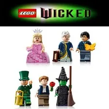 LEGO Wicked Minifigures ONLY from set 75691 Glinda & Elphaba bookends
