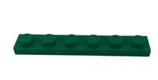 LEGO®  - Plate 1 x 6 Dark Green of Ninjago Board Game #3856-Part 3666