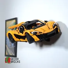 3D Printed Wall Mount for LEGO® Technic McLaren P1 (Set 42172) - Gecko Bricks