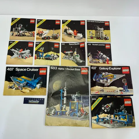 Huge Lot of Vintage LEGO LEGOLAND Space Instruction Build Manuals 6970, 6901 ++