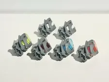 Lego Bionicle 47312 Lot Of 6 Head Connector Block & 4 Eye Brain Stalk Toa Metru