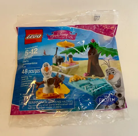 New LEGO 30397 Disney Princess Olaf's Summertime Fun Singing Snowman Poly Bag