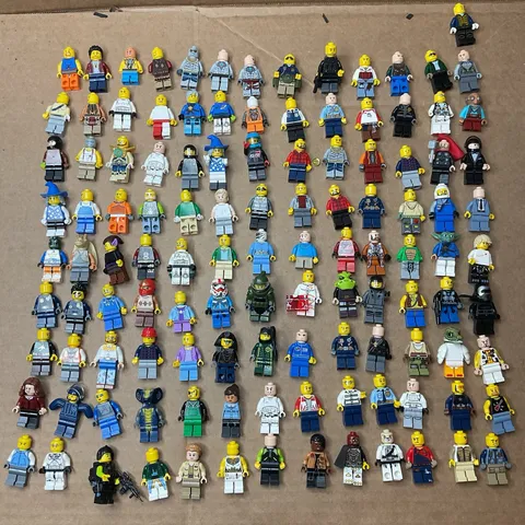 Huge 115+ Lego Mini Figures Lot & 200+ Lego & NON-Lego Weapons Tools Mixture