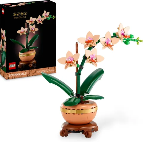 LEGO Botanicals Mini Orchid - Set with Artificial Flowers for Adults -...