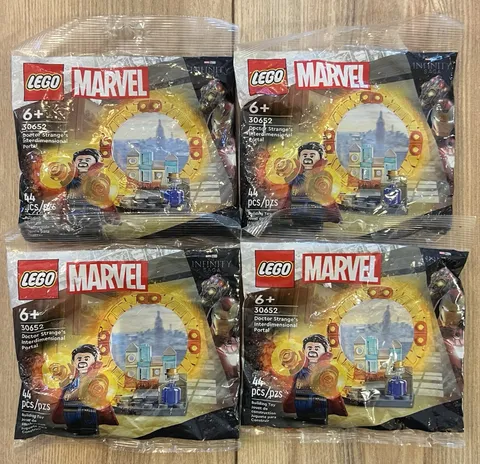 LEGO Marvel 30652 Doctor Strange Portal Polybag Lot Of 4 New Sealed