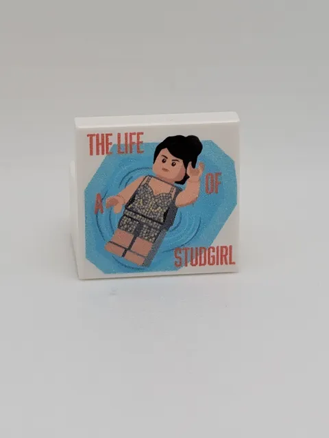 Taylor Swift Life of a Showgirl Parody Custom printed original LEGO 2x2 tile