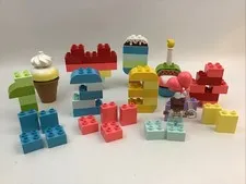 Lego Duplo Birthday Party Ice Cream Cupcakes Cones Replacement 67 Pcs MU Lot A
