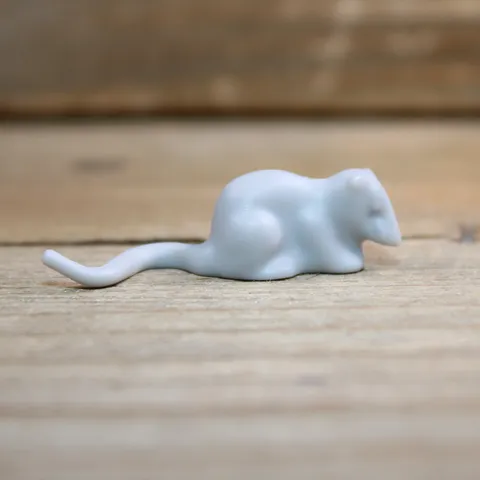 LEGO 40234 Light Bluish Grey Rat Mouse Short Tail Animal Minifigure Qty 1