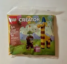 LEGO Creator 30689 Birthday Party Animals Polybag Sealed 60 Pieces New