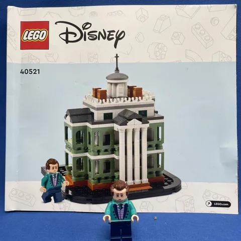 LEGO Disney Haunted Mansion Butler Minifigure & Instruction Manual Booklet 40521