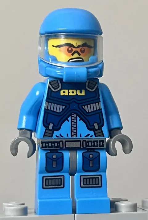 LEGO Alien Conquest ADU Soldier Minifigure Blue Helmet 7051 7052 hq002 Genuine